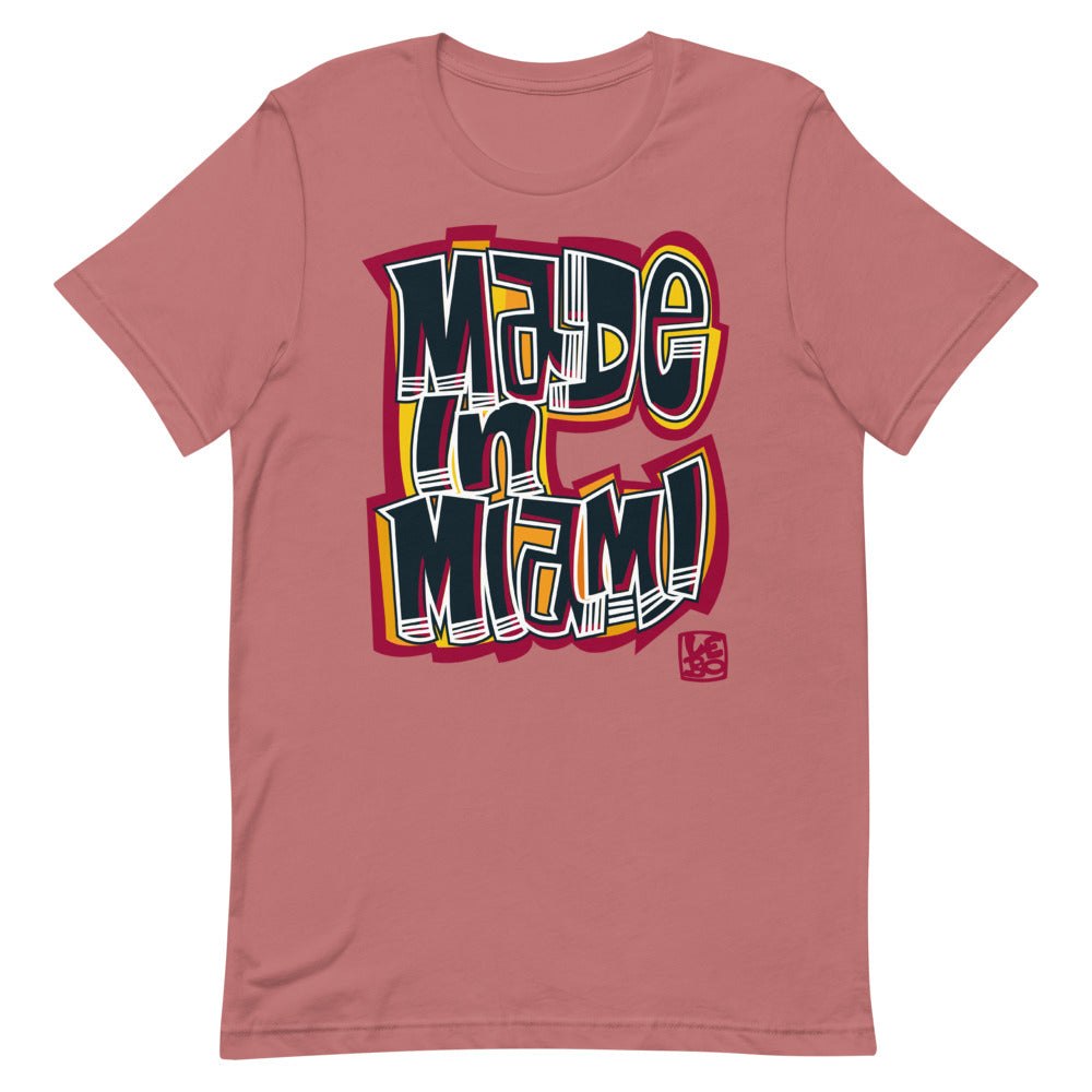 Made in Miami - Red & Black - Lebo Short-Sleeve Unisex T-Shirt